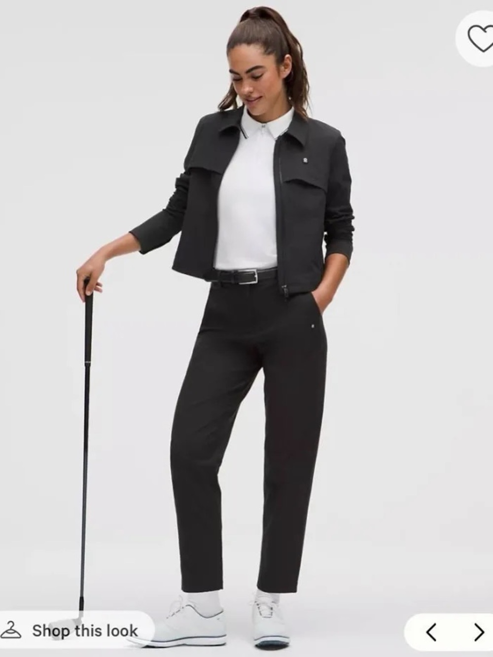 lululemon athletica Black Stretch Twill Golf Pants